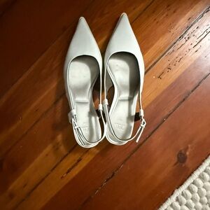 Zara White Heels